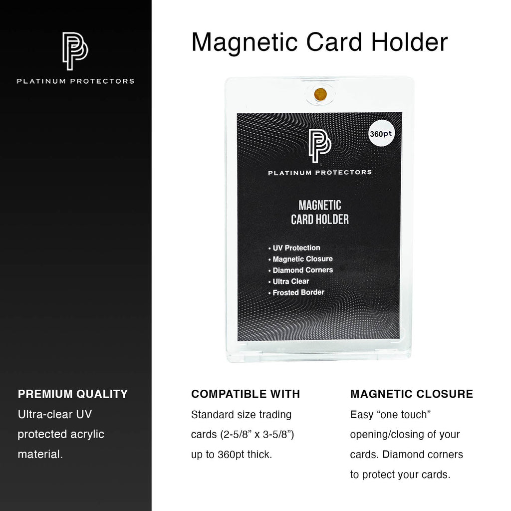 Platinum Protectors Magnetic Card Holders for Trading Cards - 360 pt