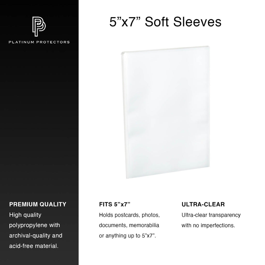 Photocard Sleeves 5" x 7"