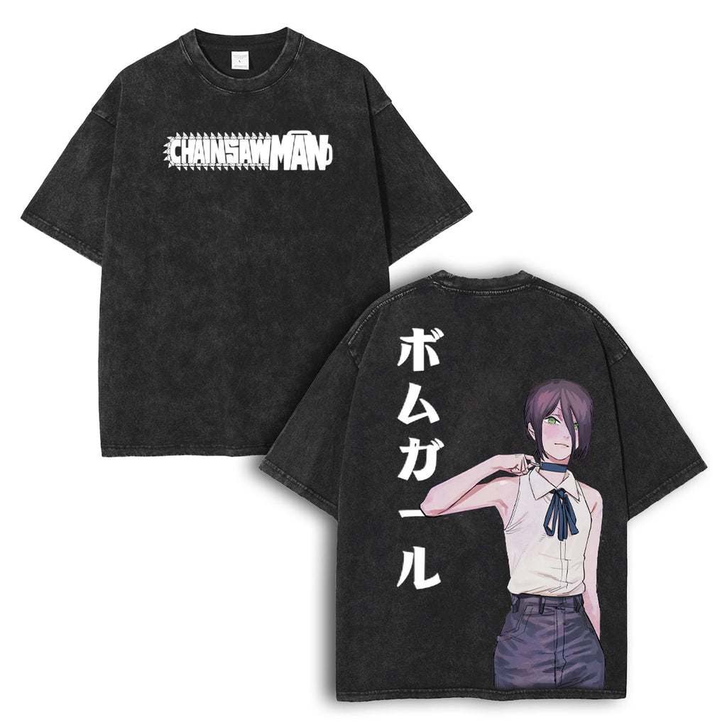 Reze Chainsawman Washed Tshirt [MMU]