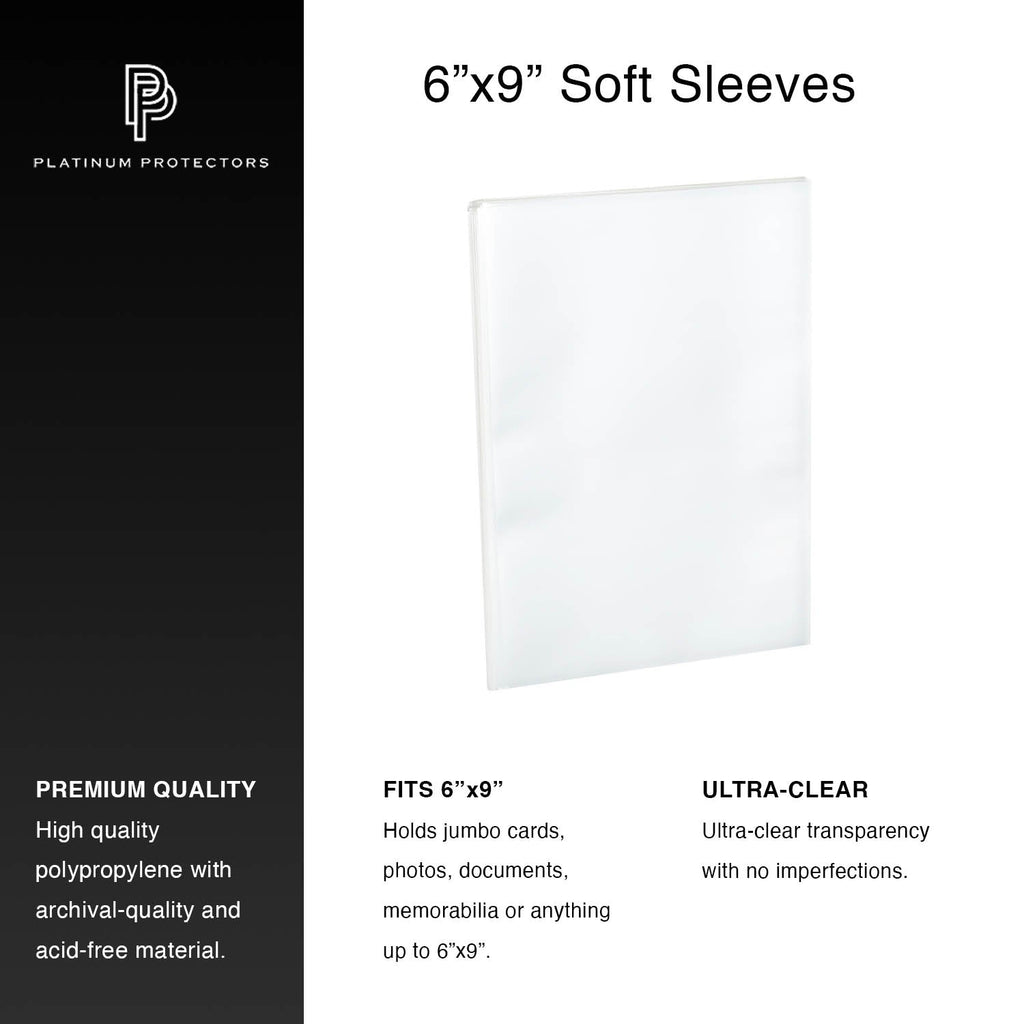 Photocard Sleeves 6" x 9"