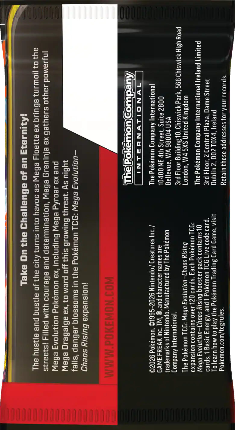 Pokémon - Trading Card Game: Mega Evolution - Chaos Rising Booster Pack