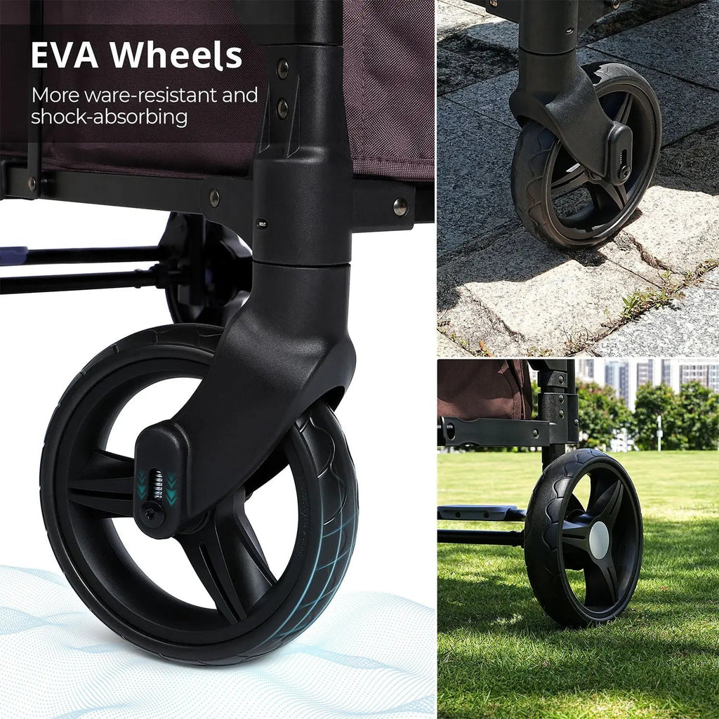 Momfann 2-Seater All-Terrain Stroller Wagon for Kids