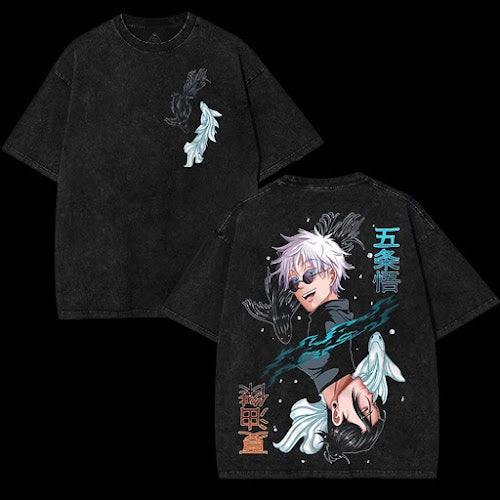 Best Gojo Satoru Geto Suguru The Besties jujutsu kaisen  – Washed Tee Cotton Menswear Top  | SEP 61